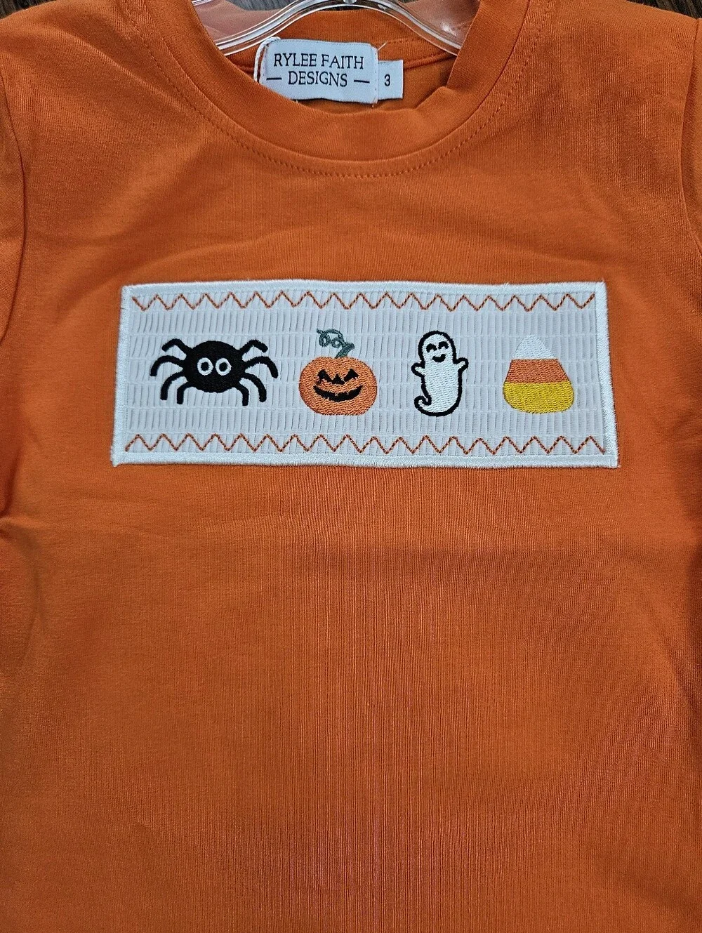 Rylee Faith Designs Boys Smocked Halloween 2-Piece Pants Set Size 4
